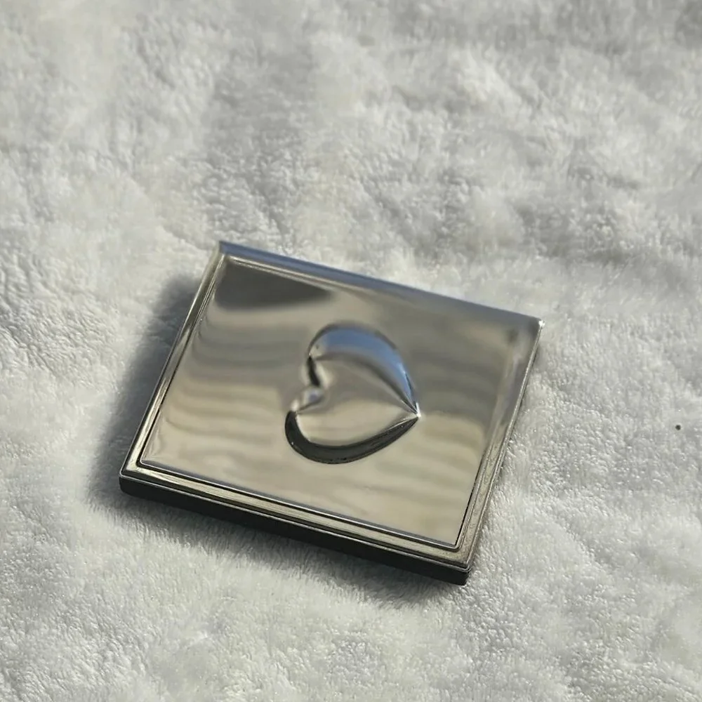 SILVER PLATED RAISED PUFFED HEART ADDRESS BOOK,  NWOT